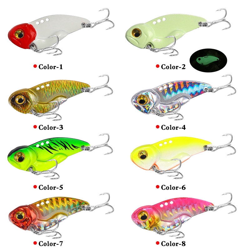 CrankBait Kail Pancing CrankSet Umpan Mancing Alat Pancing Umpan Pancing 8g/15g/20g Umpan Mancing Alat Pancing Murah Spoon Lure Vib Umpan Pancing Buatan relix nusantara Umpan Ikan