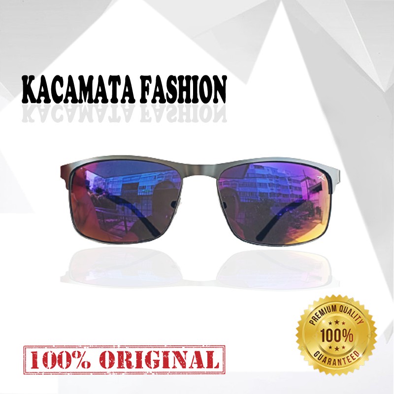 Kacamata fashion hitam anti sinar UV / Kacamata Classical Retro Half /Pria Kacamata Eyeglasses Unise