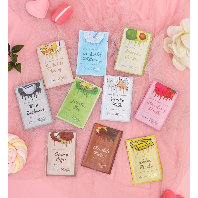 MASKER BUBUK BY LEA GLORIA 10g TRAVEL SIZE ✔️BPOM MINI SIZE