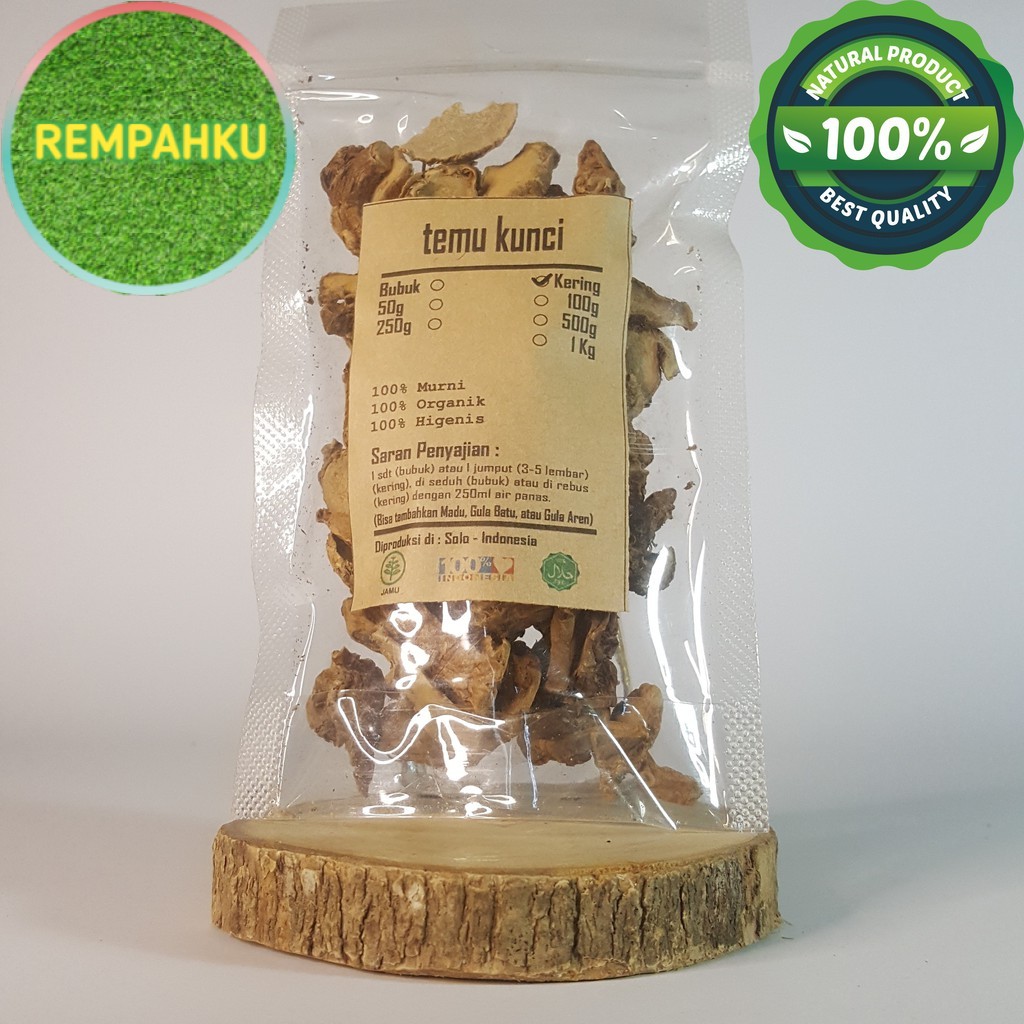 

TEMU KUNCI KERING 50 GRAM - Boesenbergia rotunda - MURNI - JSR -
