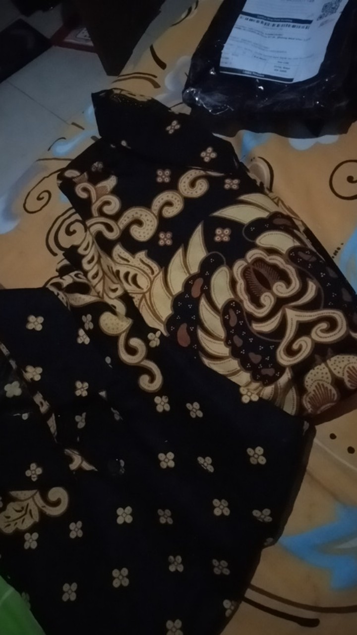 Couple Sarimbit Batik Bapak Dan Anak Motif Manggar