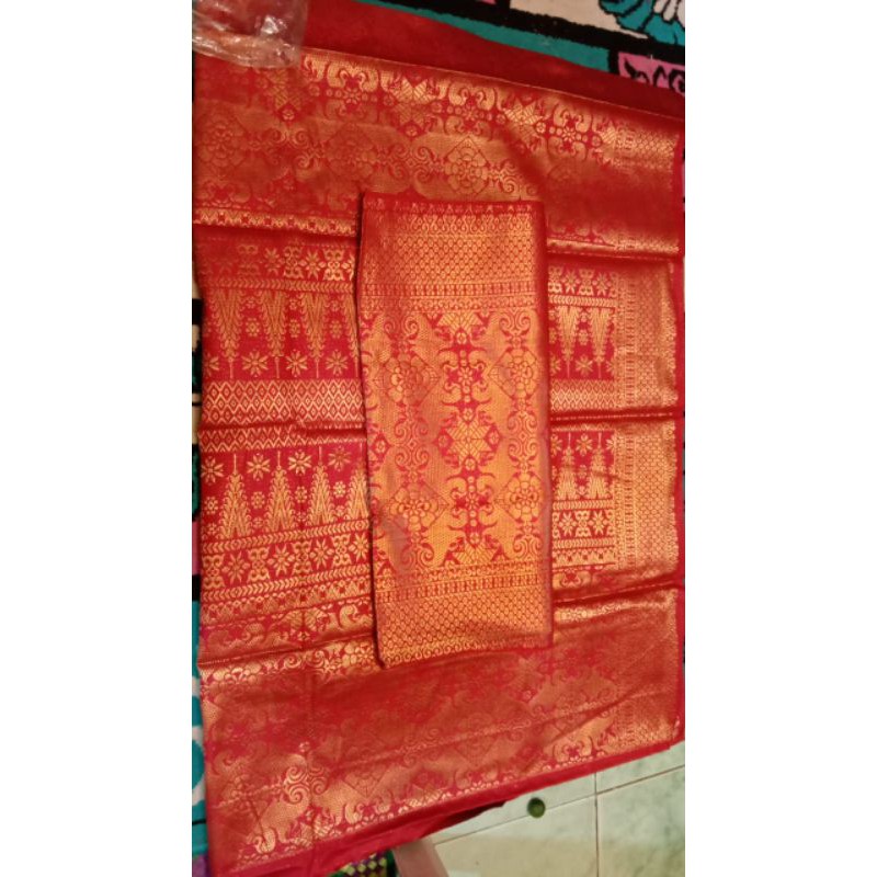 kain songket mesin / songket mesin ibu