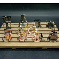 Gantungan kunci TEBAL alat2 kopi gooseneck kettle moka pot kopi 2661