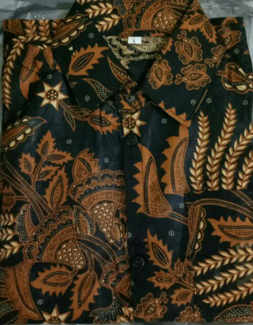 Hem Kemeja Manggar Anak Cowok Laki-laki Usia 2-12 Tahun Size S M L Xl Batik Pekalongan