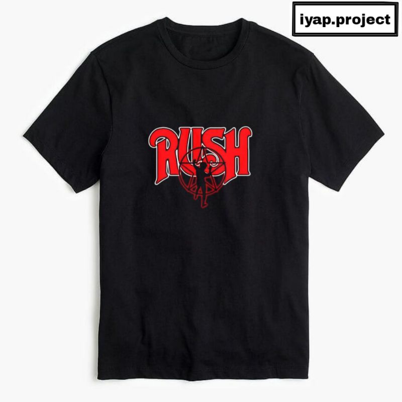 KAOS BAND RUSH BAJU T SHIRT MUSIK ROCK KAOS BOOTLEG VINTAGE OVERSIZE HOMAGE RAP TEE