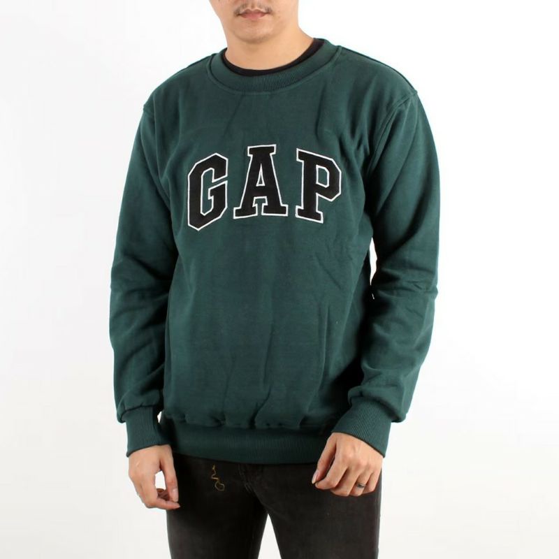 SWEATER CREWNECK GAP BORDIR/ CREWNECK GAP BORDIR/SWEATER OBLONG GAP BORDIR/ PRIA/WANITA/TERMURAH/COD