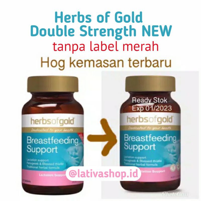 REPACKED BLACKMORES Pregnancy Breastfeeding GOLD | NEW Herbs Of Gold Double Strength