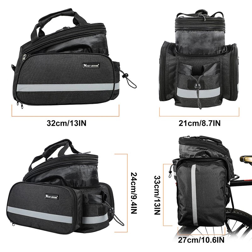 403 Tas Sepeda WEST BIKING YP07209 - Cycling Bag Large Capacity With Rain Cover