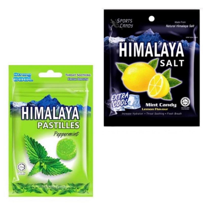 Permen Himalaya Salt Lemon Mint dan Pastilles Peppermint