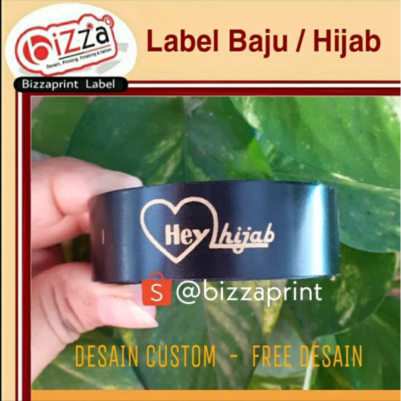 

LABEL MERK PAKAIAN - PITA SATIN SABLON