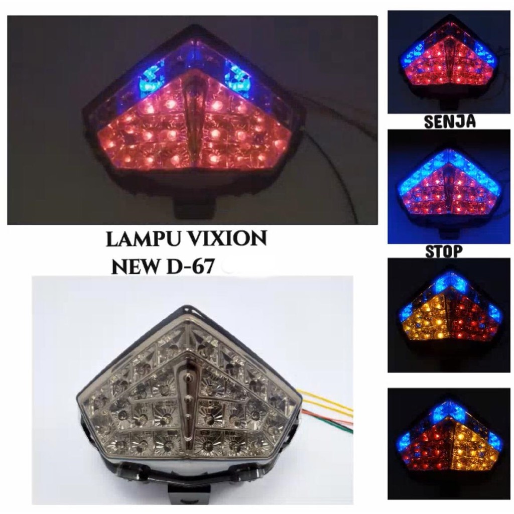 STOP LAMP VIXION NEW 3IN1 NVL NVA NEW VIXION LIGTING &amp; NEW VIXION ADVANCE LAMPU STOP NEW VIXION