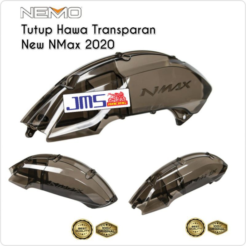 cover tutup filter hawa transparan smoke yamaha nmax new 2020 nemo