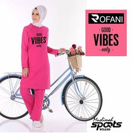 sportwear muslim hoodie terbaru rofani