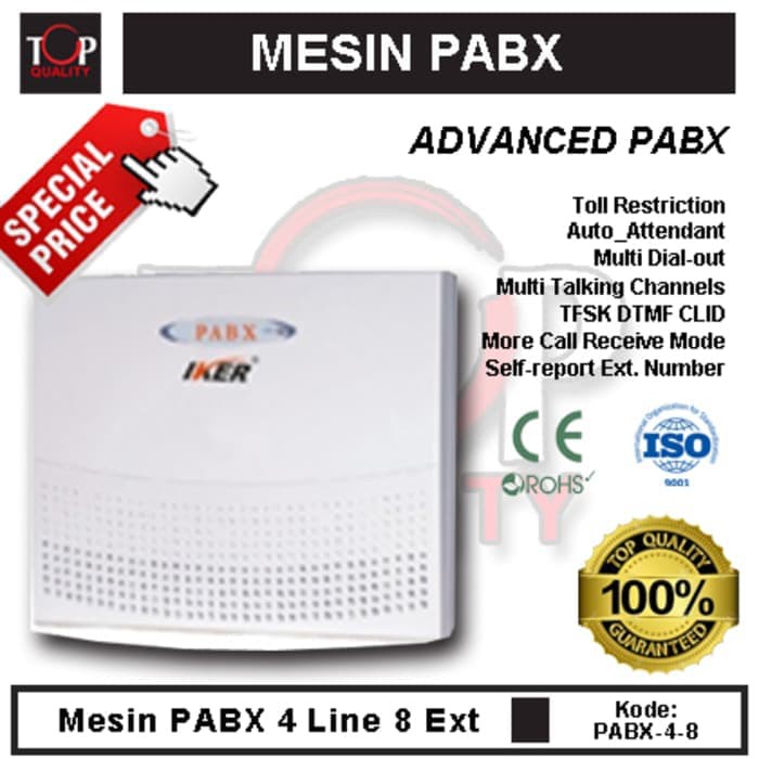 PABX / PABX 4 LINE 8 EXTENTION / TERMURAH