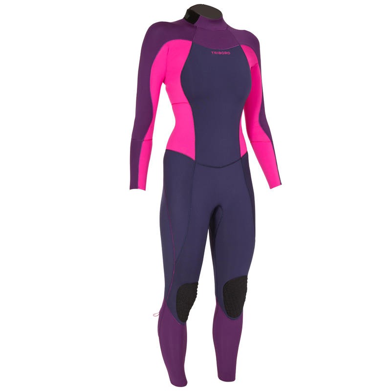 Pakaian surfing wanita baju surfing neoprene surfing wetsuit fuchsia