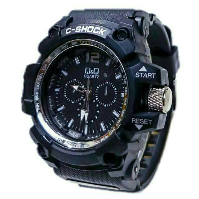 Kirim Dari Jakarta )Jam Tangan Pria C-Shock  Strap Rubber(Terima Cod)