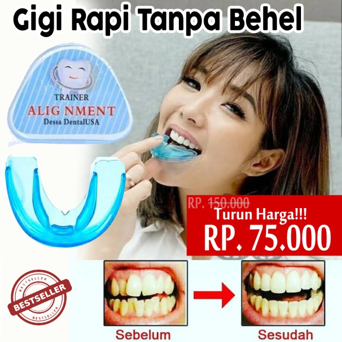 Behel Gigi Perapi Perapih Tonggos Transparan Lepas Pasang Murah Tanpa Bahel Perawatan Original Asli