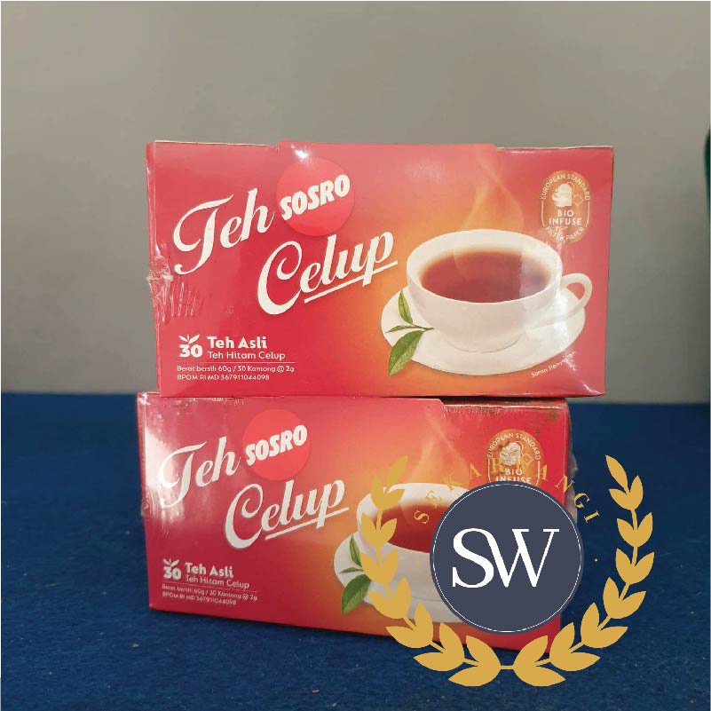 

Teh Sosro Celup Kotak - PER PAK - Isi 30 tea bags