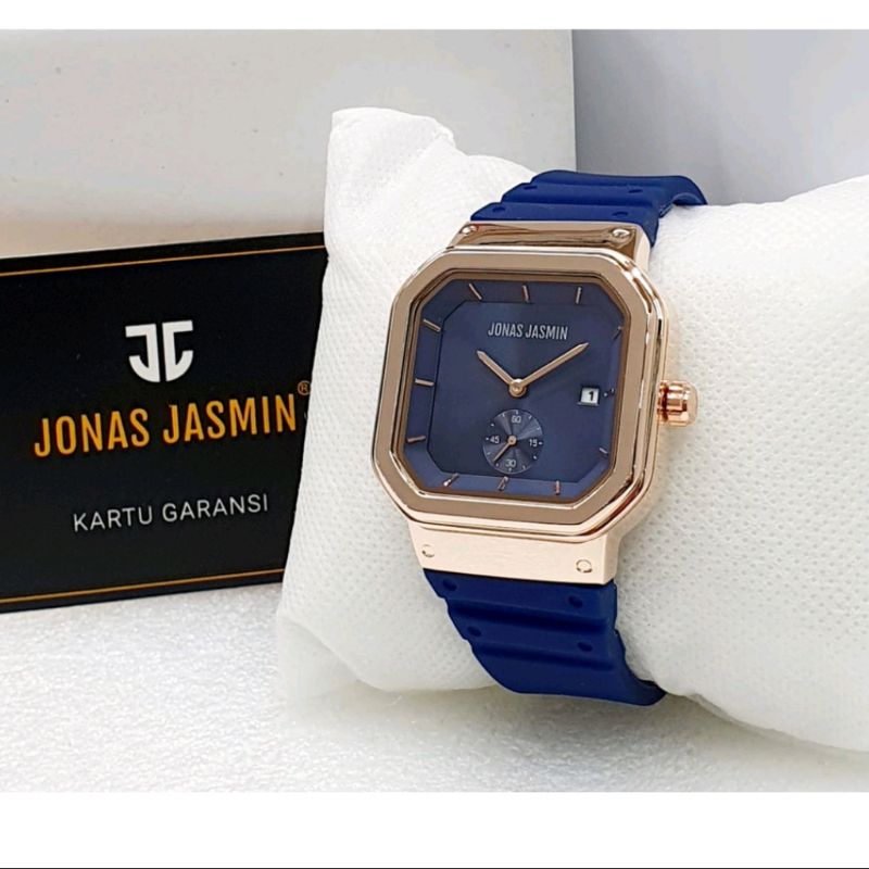 (Cod) Jam Tangan Wanita Analog Jonas Jasmin JJ2205 Rubber Original