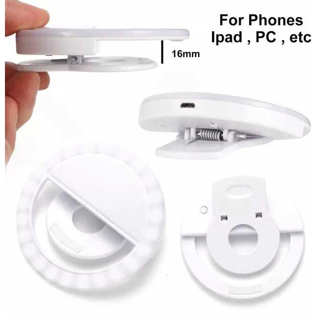 (NC) Selfie Ring LED Light for Handphone