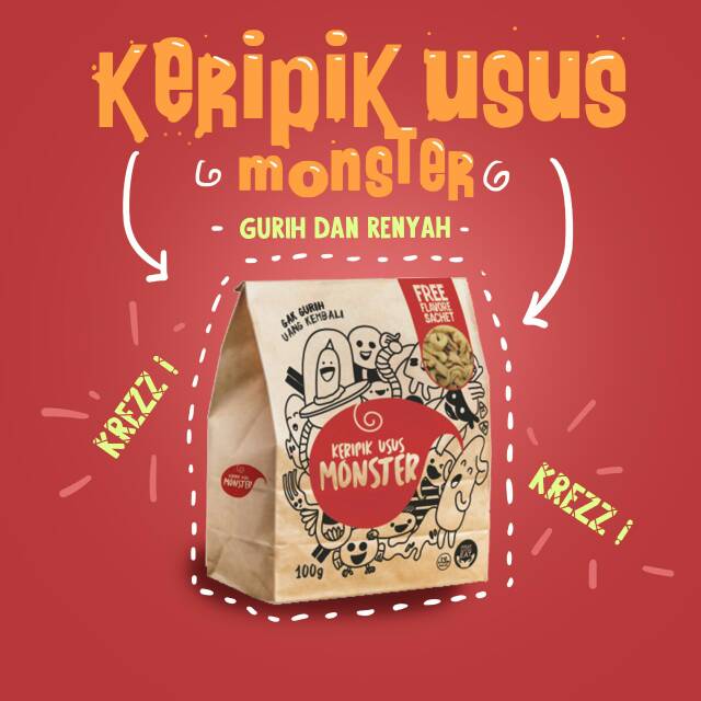 

Keripik usus monster/ makanan/ cemilan enak dan gurih