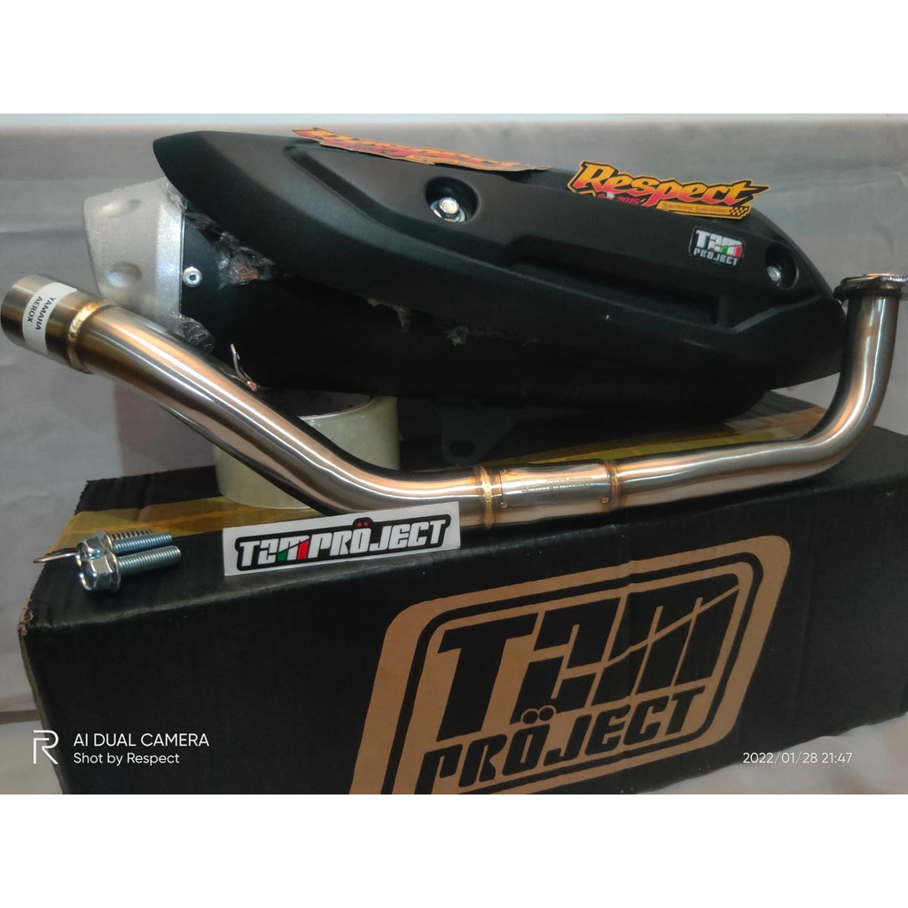 Knalpot Tzm Project Aerox Old - Lexi Non Ss Pro Full Pack Standart Racing