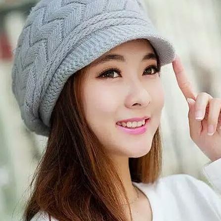 ☎ Topi winter wanita/winter coat bulu lembut ✬