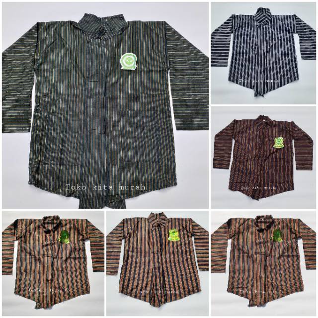 Baju adat jawa | baju surjan lurik | baju sorjan | baju lurik |