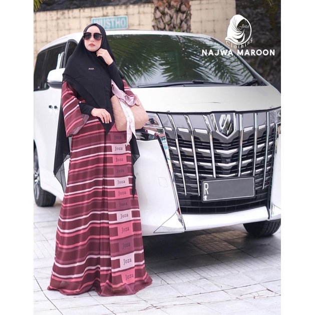 READY NAJWA MAROON by JOZA CLOTHING