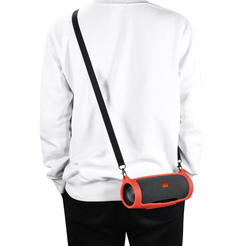 Cre Soft Case Silikon Dengan Carabiner Untuk Earphone JBL Charge Essential