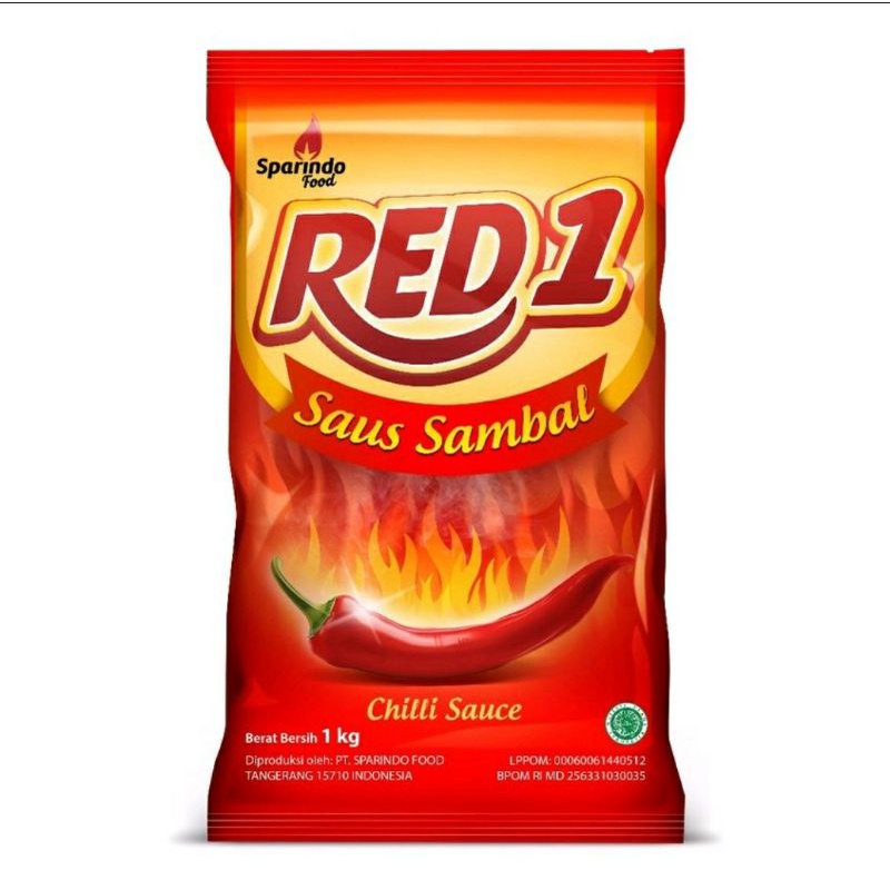 Red1 Gochujang Halal Smoky Barbeque Saus Sambal Red1 1kg