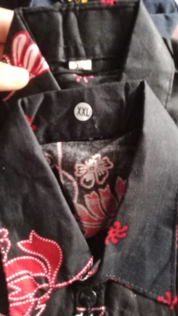 Batik Couple Keluarga Sania Ruffle Ori Ndoro Jowi Dnt Motif Sakura Merah Termurah Shopee