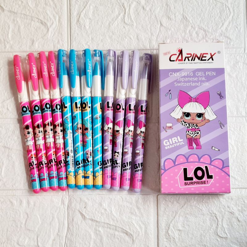 

Bolpen Gel Carinex / Unicorn 0.38 mm / Pulpen LOL 1 LUSIN / Bolpen Gel Hijab