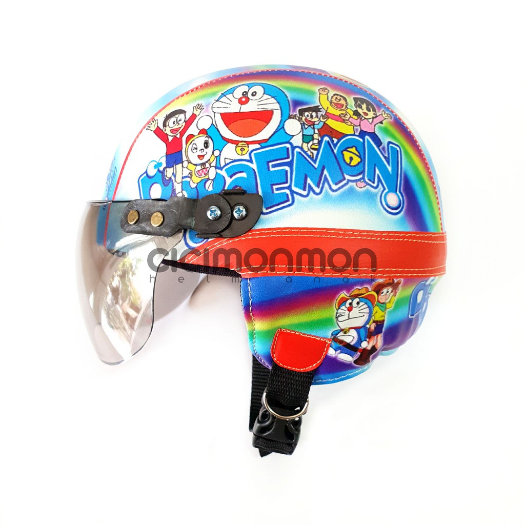 SPECIAL Helm Anak Retro Karakter Doraemon