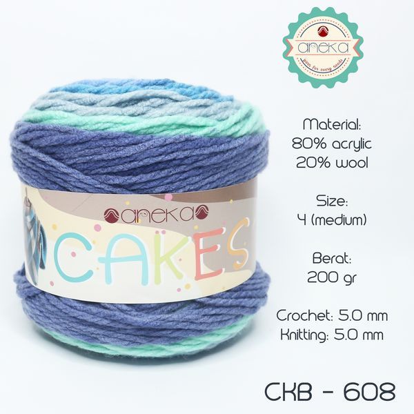 BENANG ANEKA CAKE / CAKES YARN - 608