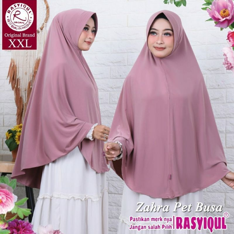 Jilbab Rasyiqul Original  Ukuran XXL Pet Busa