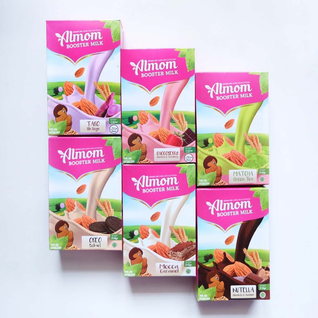 Almom Booster Milk (Yummy Asi Booster) Almond Oat Soya Almom