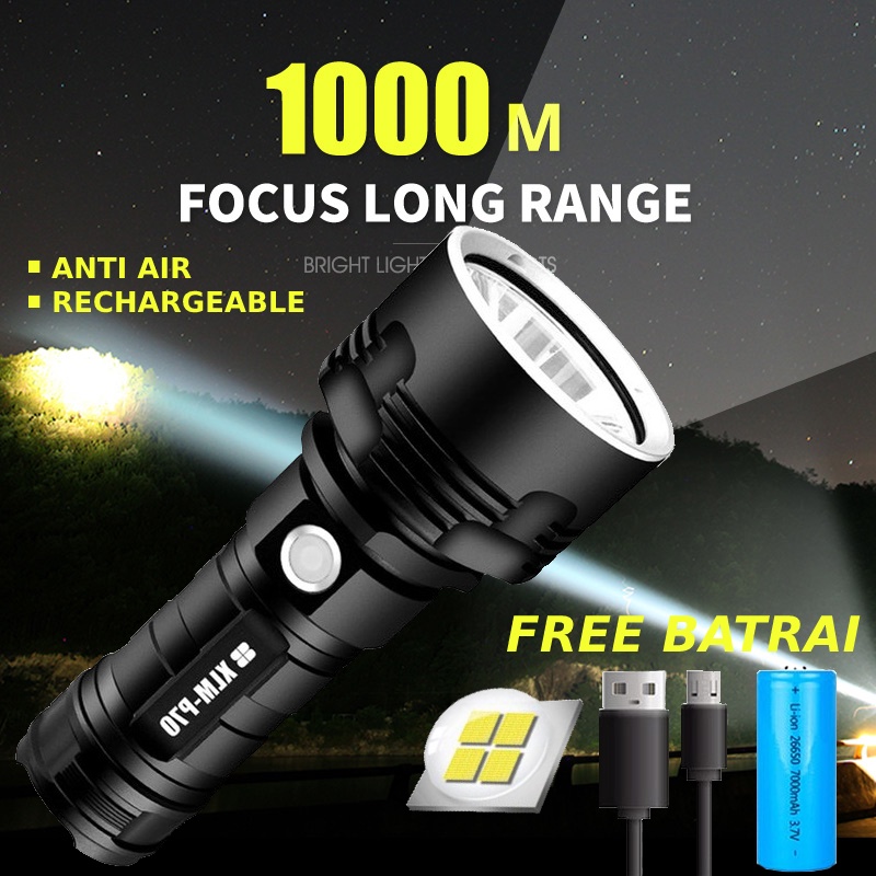 SENTER LED SUPER TERANG 1000 LUMENS SENTER LED SUPER TERANG JARAK JAUH SENTER JARAK JAUH SENTER CAMP
