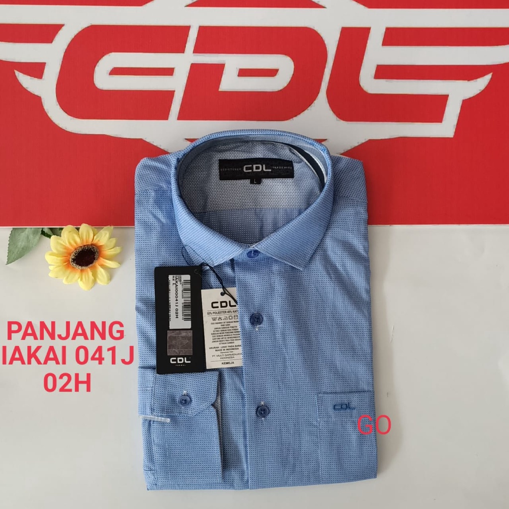 gof CDL (CARDINAL) KEMEJA FORMAL POLOS BINTIK SLIMFIT  Pakaian Pria Atasan Kemeja Hem Lengan Panjang Original KPJ