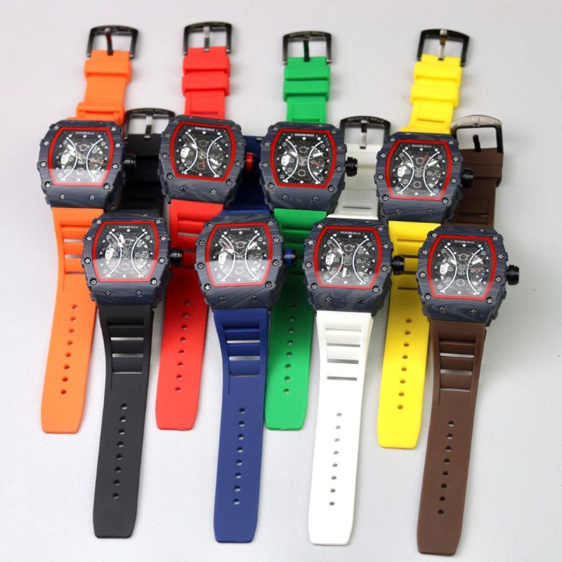 JAM TANGAN R1CH4RD M1LL3 FREE STRAP CADANGAN JAM TANGAN RUBBER PRIA TERLARIS