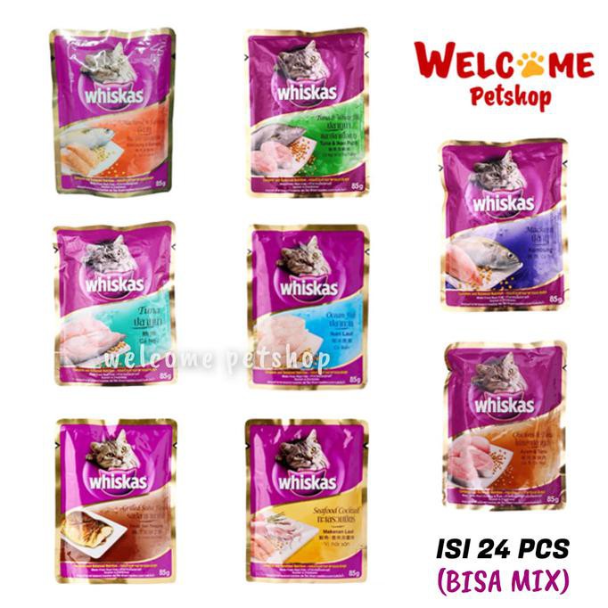 

HOT SALE WHISKAS POUCH 85 GR ISI 24 PCS / MIX ALL VARIAN