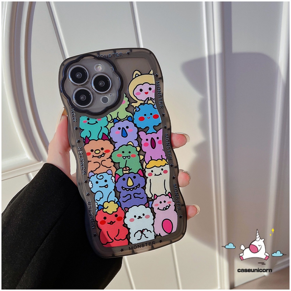 Soft Case TPU Motif Kartun Monster Untuk iPhone 7plus 8plus 11 13 12 Pro MAX 7 8 6 6S Plus XR X XS MAX SE 2020