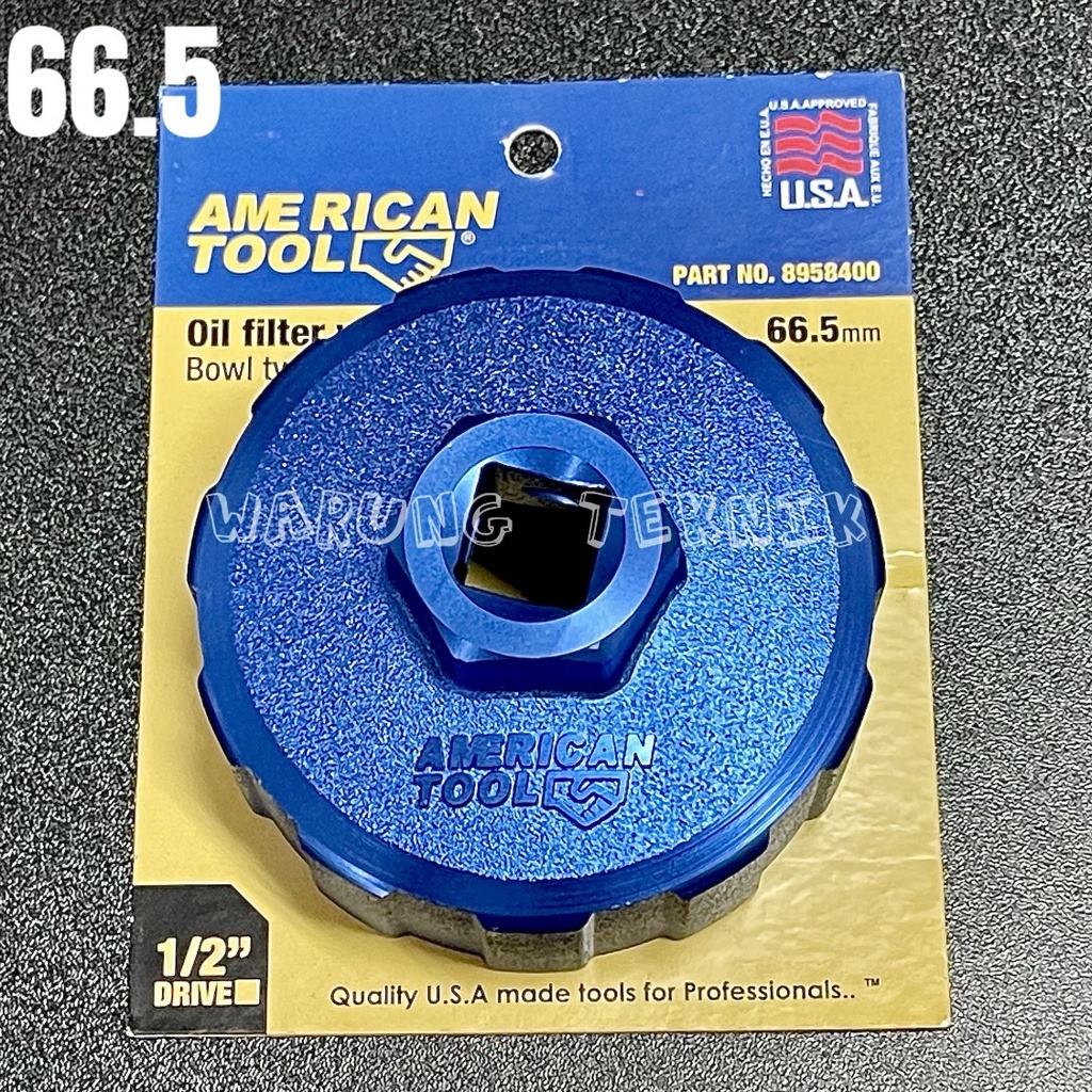 American Tool 66.5 mm oil filter wrench bowl type kunci filter oli mangkok