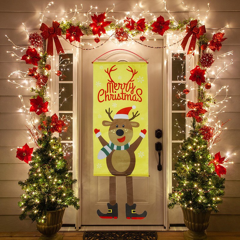 Ornamen Gantung Pintu Desain Fairytale Merry Christmas Untuk Dekorasi Natal Tahun Baru 2020 2021 Shopee Indonesia