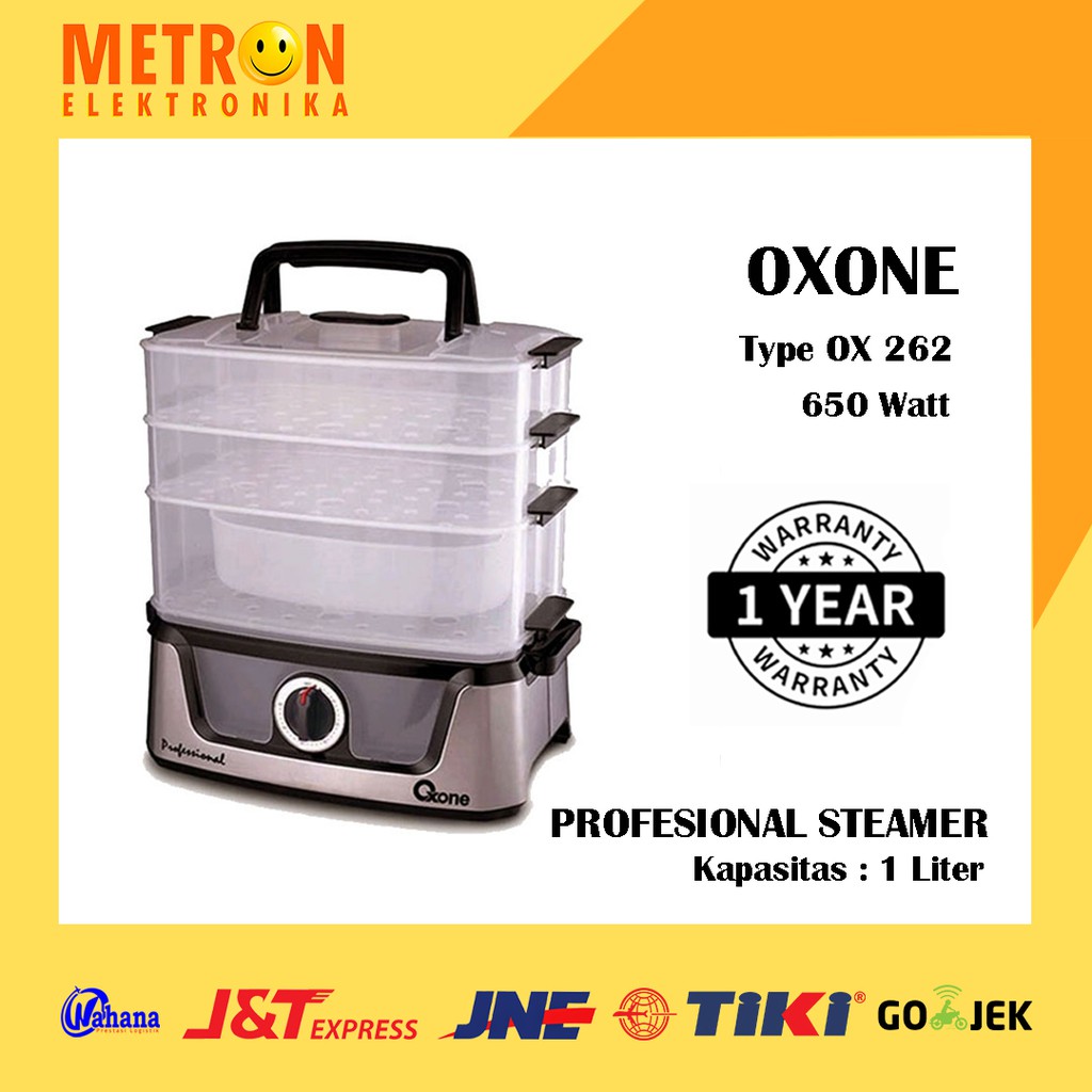 OXONE OX 262 PROFESIONAL STEAMER 650 WATT ALAT KUKUS / OX262