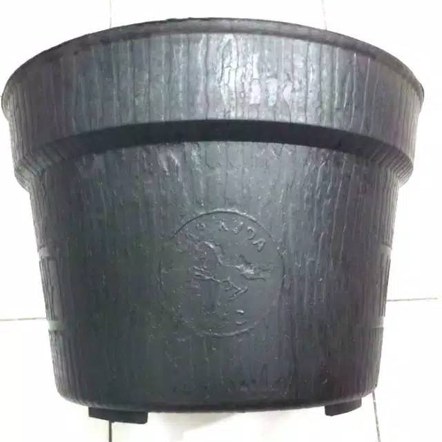 POT BUNGA KARET KUDA MAS 37 CM HITAM
