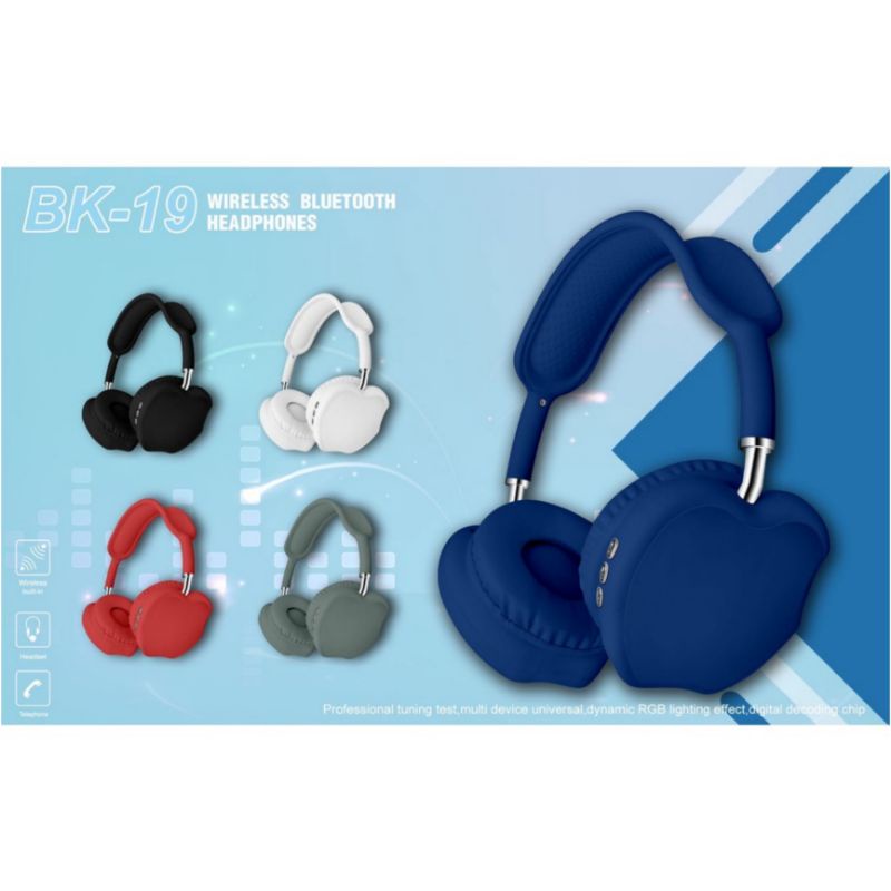 [ NEW ] Headphone Bluetooth Led Model Kelinci Superbass support Memory Card - Headset Wireless