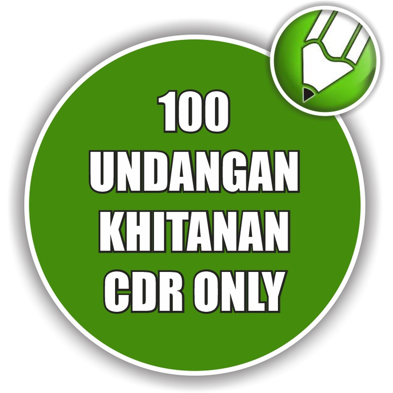 100 Undangan Khitanan Cdr Only - Coreldraw Template