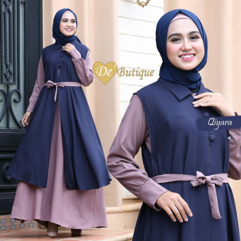 (ORIGINAL) QIYARA SET SYAR'I BY DE BUTIQUE/GAMIS BUSUI/GAMIS SET SYAR'I/GAMIS SYAR'I/HIJAB SYAR'I/GA