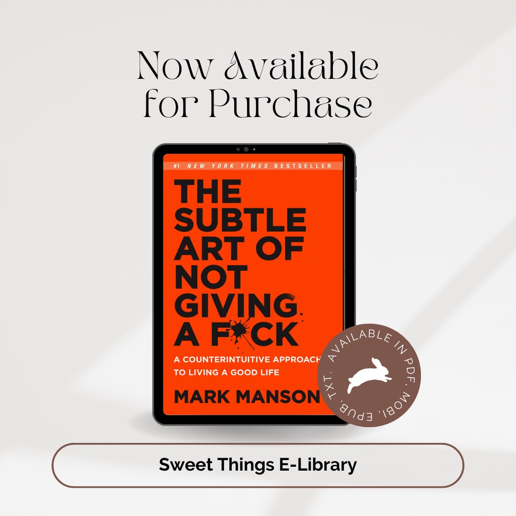 

The Subtle Art of Not Giving a F*ck - Mark Manson - Inggris